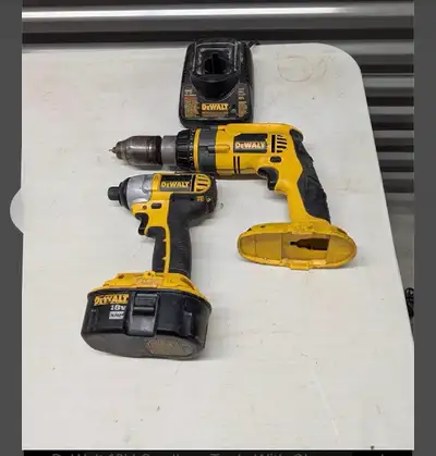 Dewalt 18 v cordless tools with charger battery, View more