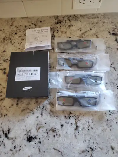 4 pack - Brand new Samsung TV 3D Glasses SSG-5100GB, View more
