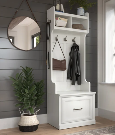Woodlands Hall Tree White - New Unassembled in the Box, View more