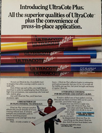 1992 UltraCote Plus For R/C Models Original Ad