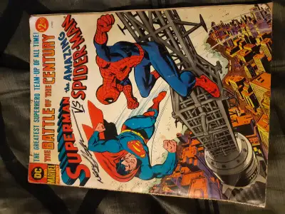 1st appearance of Superman & Spiderman in a comic. Signed Adams, View more