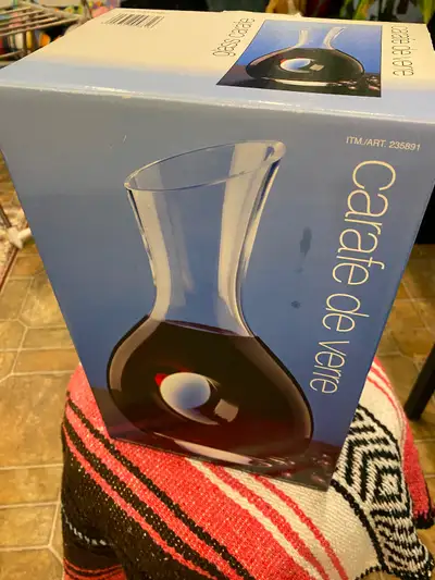 Beautiful Glass Wine Carafe, View more