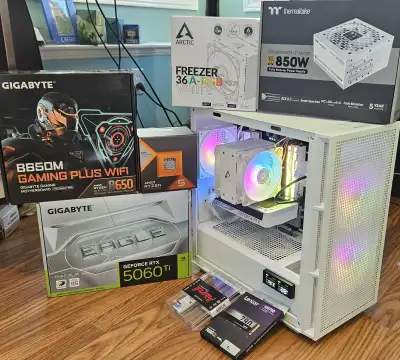 Value Focused Gaming PC - 7600X3D+RTX5060Ti 16GB, View more