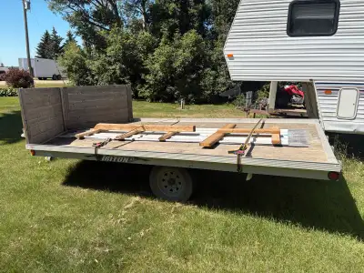 This is a Triton trailer, perfect for hauling all sorts of toys! This trailer has seen some action b...