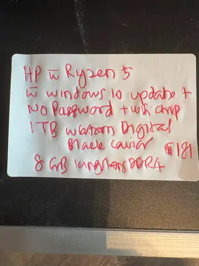 HP RYZEN 5 WINDOWS 10 FOR $122, View more