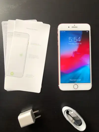 Hello. I have a Rose Gold iPhone 7 Plus, Perfect Condition, Unlocked. There are no scratches or scuf...