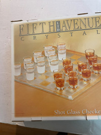 Fifth Avenue Crystal - Shot glass checkers Set 