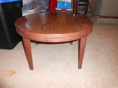 26" round veneer finish coffee table height 15", View more