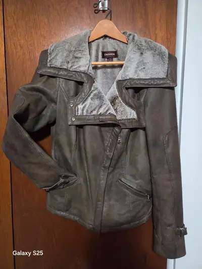 Leather winter Jacket, View more