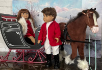 Rare American Girl Dolls,Horse and Carriage