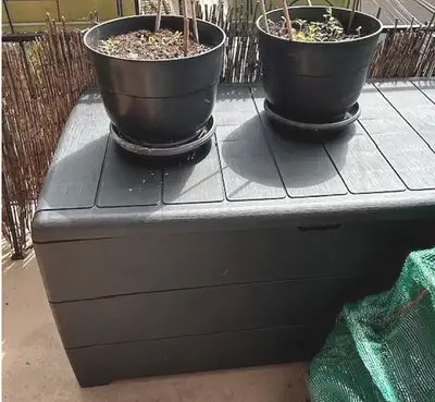 Boîte de rangement pour l’extérieur en résine Duramax. Protectio, View more