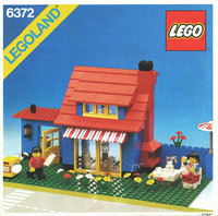 LEGO 6372 TOWN HOUSE, USED 100% COMPLET WITH INSTRUCTION, NO BOX