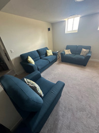 3+2+1 Sofa set plus Accent chair/glass top table