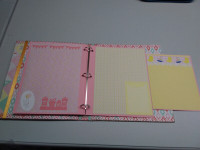 Hand crafted baby girl photo album