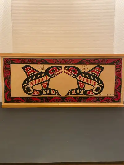 Northwest Coast Haida Wooden Box Clarence A. Wells, View more