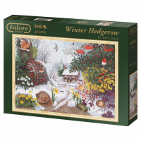 FALCON  500 PUZZLE WINTER HEDGEROW ANNE SEARLE COMME NEUF