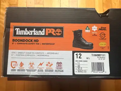 Bottes de sécurité cap d’acier Timberland Pro Boondock HD 8 po, Voir plus