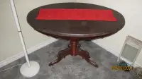 Antique Pedestal Oval Table