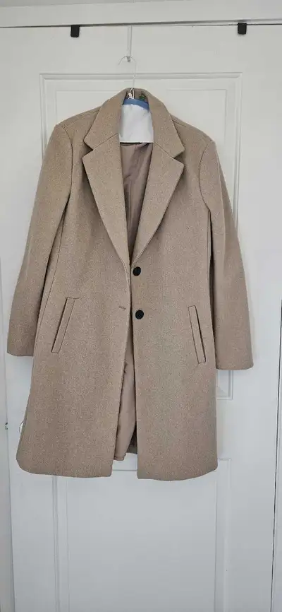 Zara Women's Beige Coat, Size Large, View more