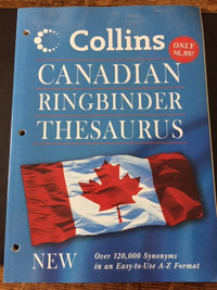 Collins Canadian ringbinder thesaurus- à donner