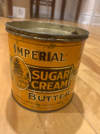Antique 2LBS Sugar Cream Butter Tin