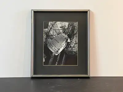 BLACK & WHITE DOCUMENTARY PHOTOGRAPH FRAMED "LIEU SAINT", View more