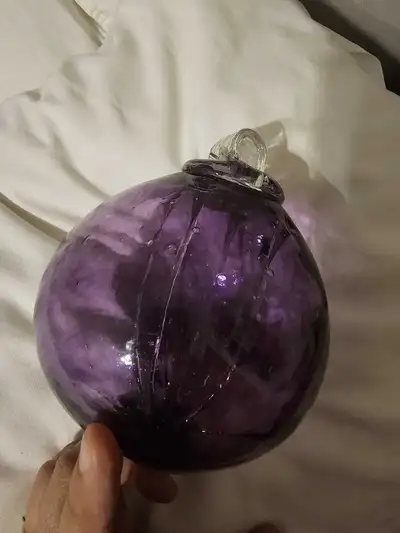 Hand blown large glass ball, View more