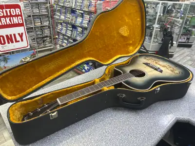 Washburn DFBACEB Deep Forest Burl Electric Acoustic Guitar, View more
