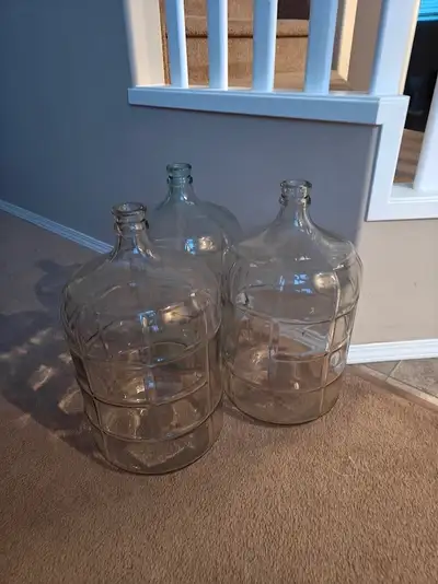 3x18.9L solid glass carboys, View more
