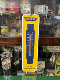 Painted metal Monroe shock absorber thermometer 