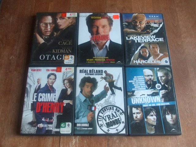 17 DVD FILM - vends en lot -  prix pour le lot dans CD, DVD et Blu-ray  à Ville de Québec