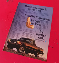 1985 AMC JEEP COMMANCHE XLS PICKUP VINTAGE ORIG AD - AFFICHE