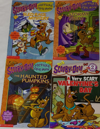 4 Scooby -Doo Books - Haunted Pumpkins, Stormy Night, Valentines