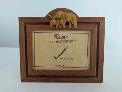 Photo Frame Adorned With Elephants, View more