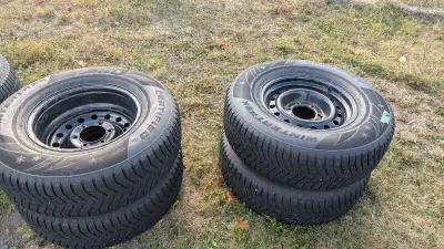 Like new. Bought to take the tires off and put them on my rims but found a set already on rims. Bolt...