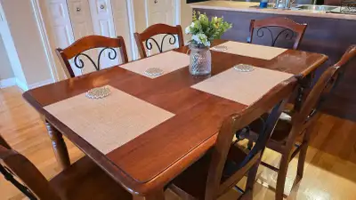 Beautiful Hard Wood Dining Table Set with Matching Chairs, View more