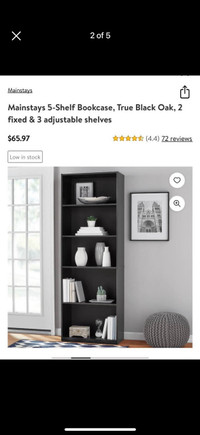 Bookcase bookshelf 5 shelves 
