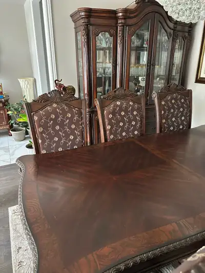 Dining Room Table and Hutch Set, View more