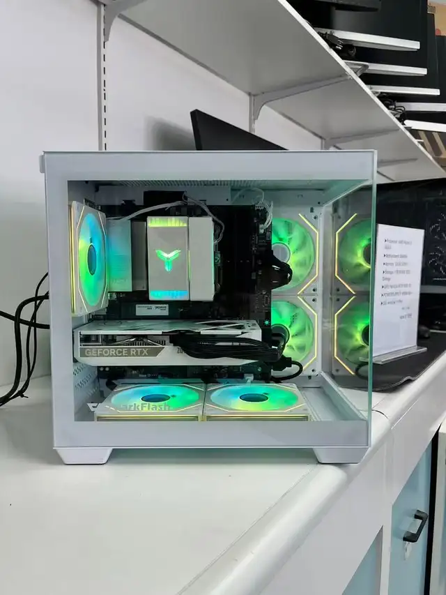 White gpu GAMING PC AMD Ryzen 5 9600X ,32G, 1TB SSD RTX 5060 in Desktop Computers in Mississauga / Peel Region - Image 3