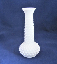 E.O. Brody Co. Cleveland OH USA Hobnail Milk Glass Bud Vase