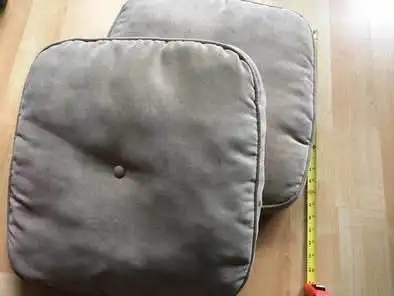 2 chair cushions $20, taupe 18” square seat pillows throw pillow, View more