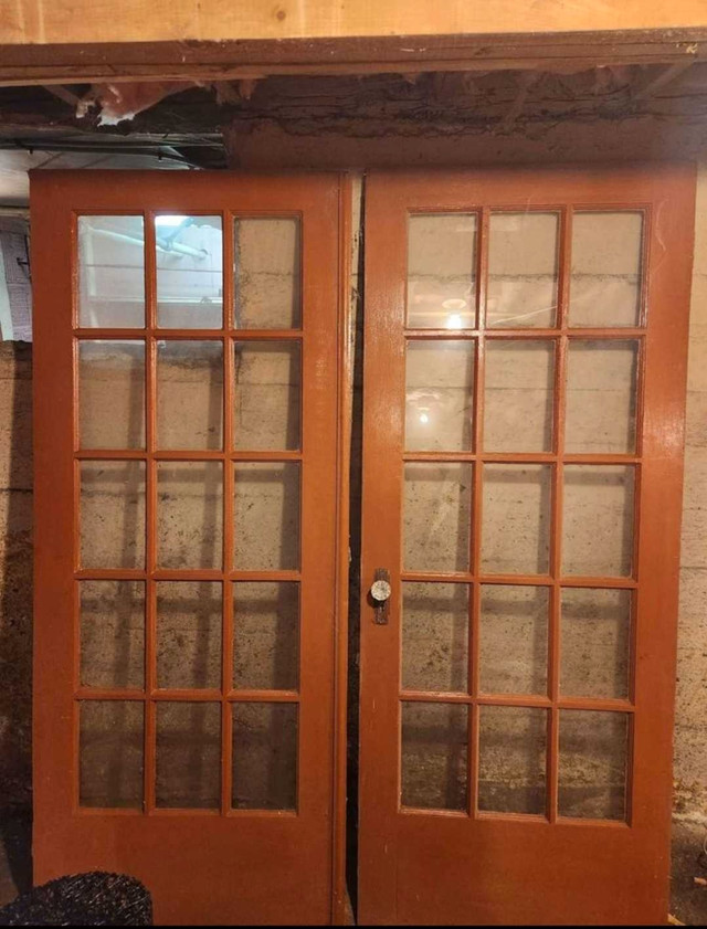 2 antique French doors in Windows, Doors & Trim in Cape Breton