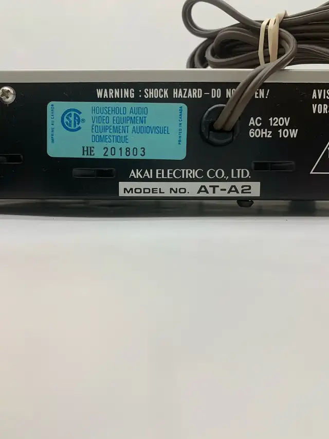 Akai AT-A2 AM/FM Stereo Tuner Working in Stereo Systems & Home Theatre in City of Toronto - Image 9