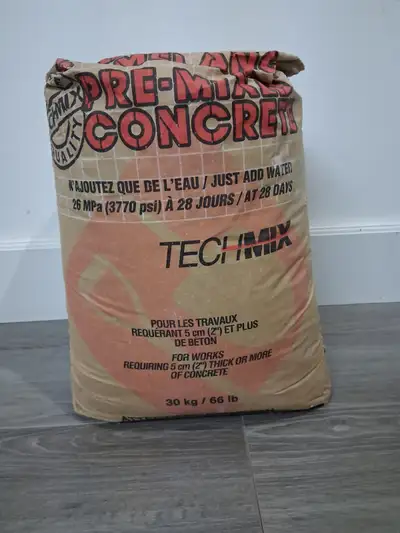 Sac de ciment pre-mixed 66 lbs/30 kg, View more