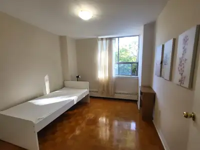 Clean and spacious room available for rent in a quiet neighborhood. The apartment located near ttc b...