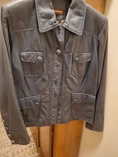 DANIER Leather Jacket - denim blue, View more