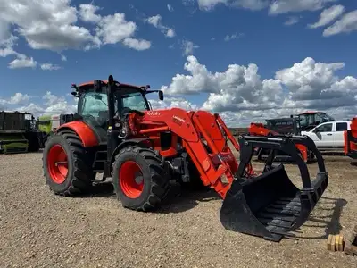 Low hours fully loaded model with front and rear pto and 3 pt linkage, IVT transmission. Tires, 540/...