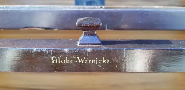 Globe Wernicke antique barrister bookcase mahogany 3 tier 5 part in Bookcases & Shelving Units in Ottawa - Image 7