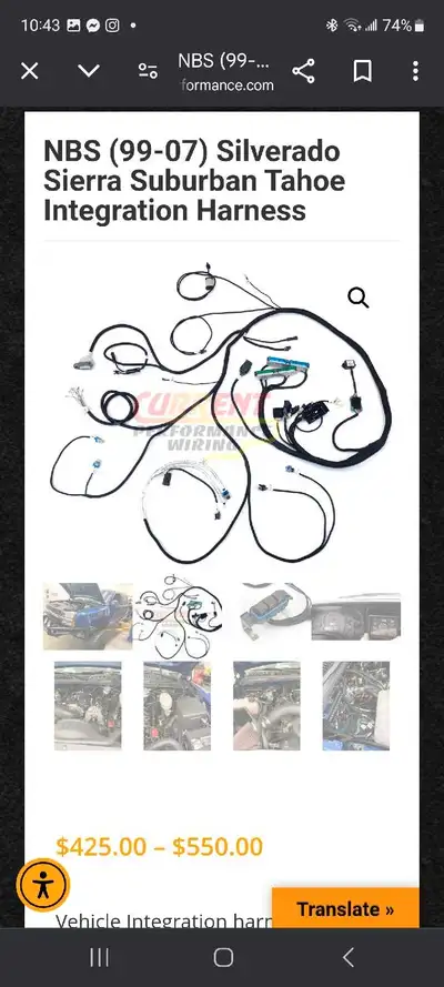 Current performance wiring harness LS look up the part number on there site to see if this is what y...