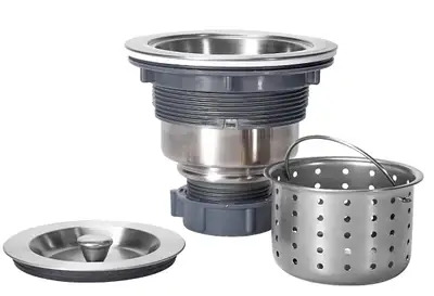 Kitchen Sink Drain 3-1/2 Inch Deep Sink Strainer Basket Stopper, View more